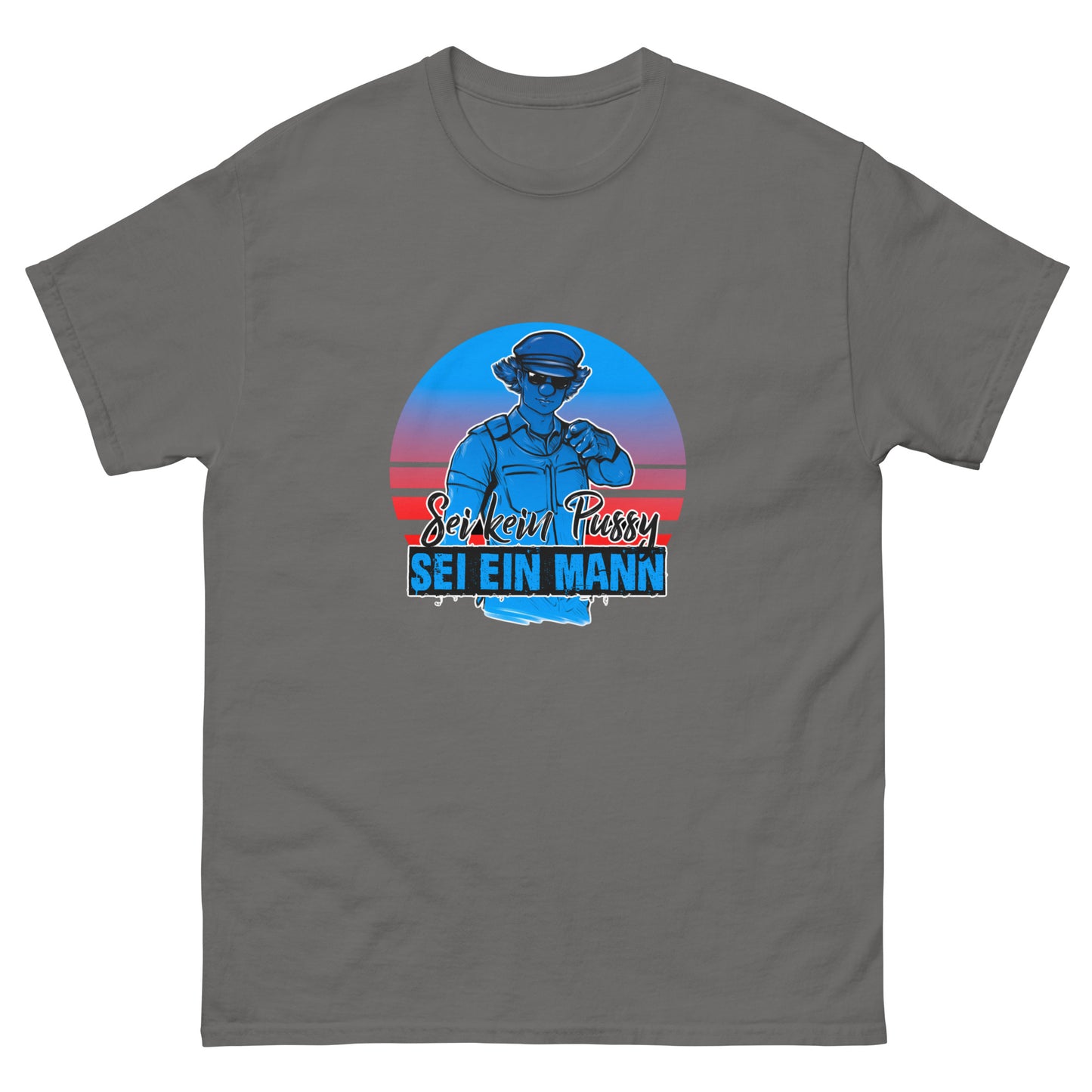 Pussypolizei T-Shirt [Blauer Print]