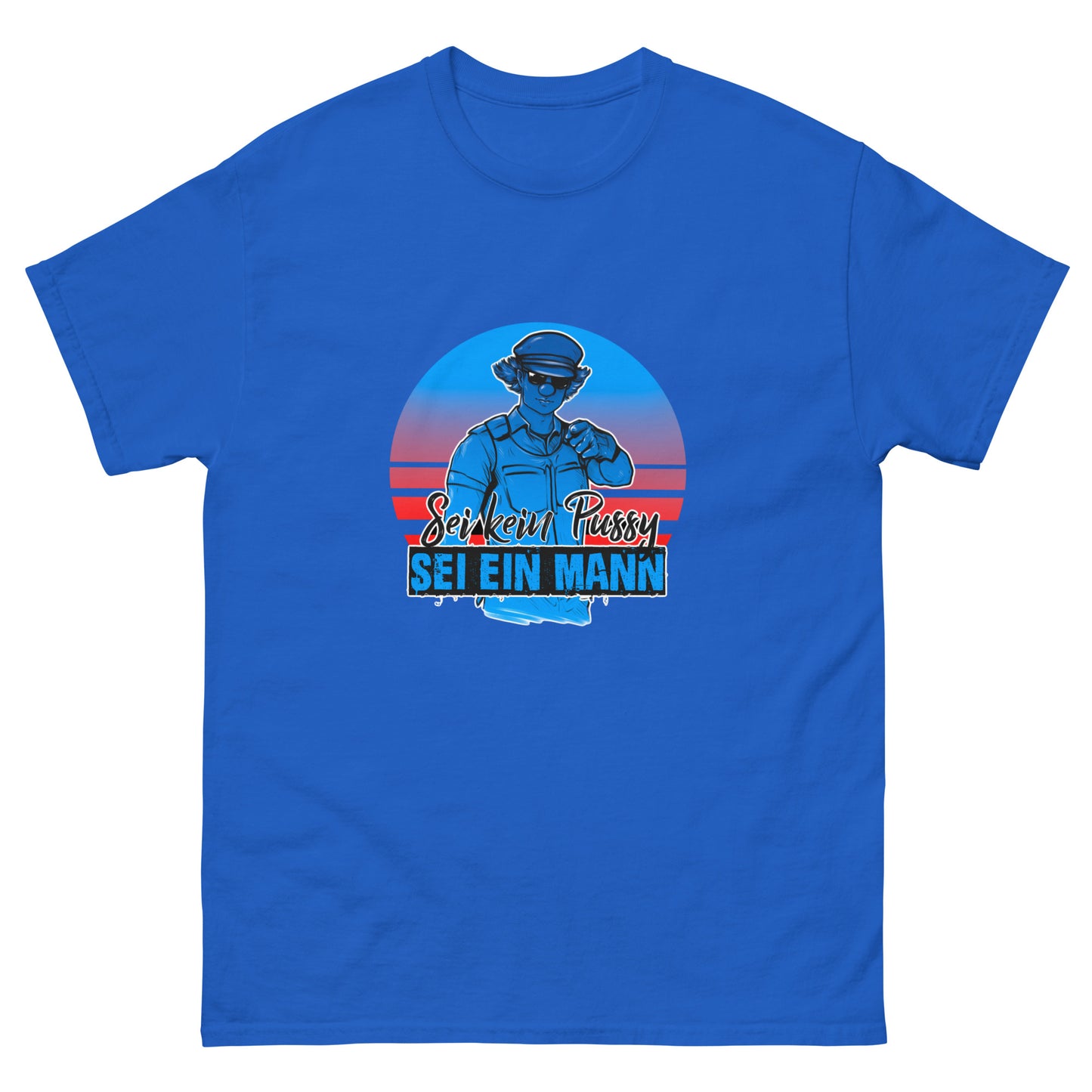 Pussypolizei T-Shirt [Blauer Print]