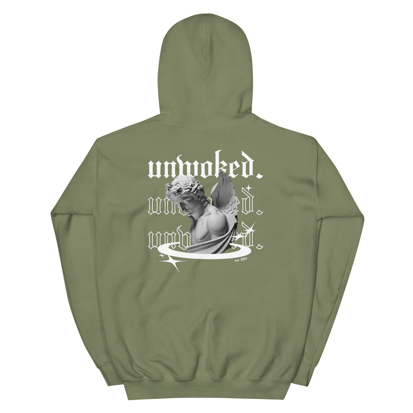 unwoked. angel hoodie